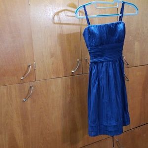 Adorable silk blue semi-formal or graduation dress